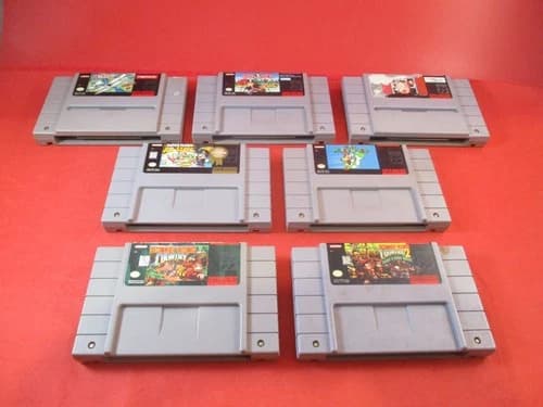 Super Mario World All-Stars Donkey Kong 1 2 Home Alone Wings 2 Monopoly SNES