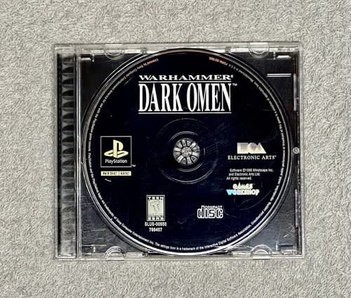Warhammer: Dark Omen (Sony PlayStation 1, 1998) PS1 Video Game