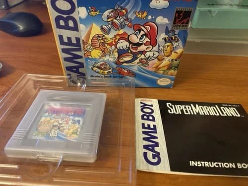 Super Mario Land Nintendo Game Boy: Original Release Complete W/ Manual And Box!