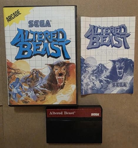 Altered Beast (Sega Master System, 1989) Cib Complete - Tested