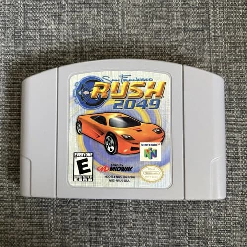 San Francisco RUSH 2049 Nintendo 64 N64 Cleaned Tested Authentic Cartridge
