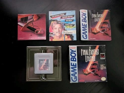 The Final Fantasy Legend with map! ☆☆ Complete CIB (Nintendo GameBoy) game