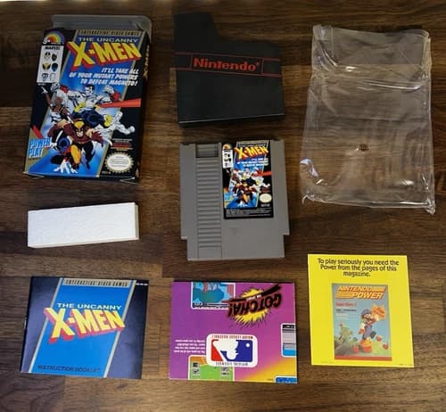 THE UNCANNY X-MEN Nintendo NES COMPLETE CIB All Inserts