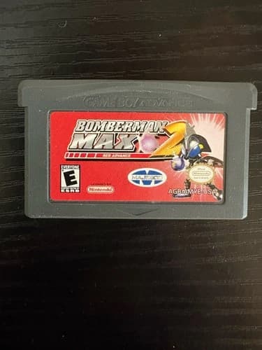 Bomberman MAX 2 Red Advance GBA game tested Game Boy Advance