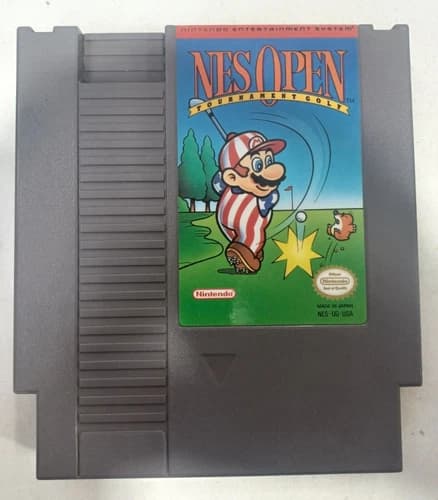 Vintage 1987 Nintendo NES Open Tournament Golf Authentic NES Cartridge