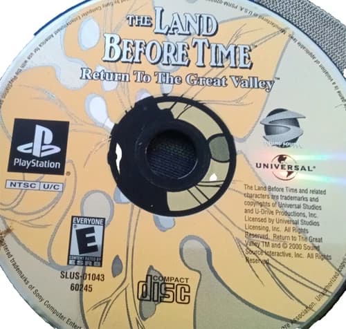 The Land Before Time Return to the Great Valley (PS1 PlayStation 1 disc only)