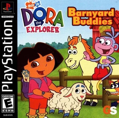 Dora The Explorer Barnyard Buddies - PS1 Playstation Game Only