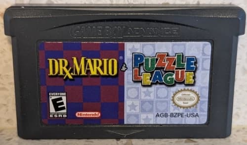 Dr Mario Puzzle League GBA Game Boy Advance Cartridge