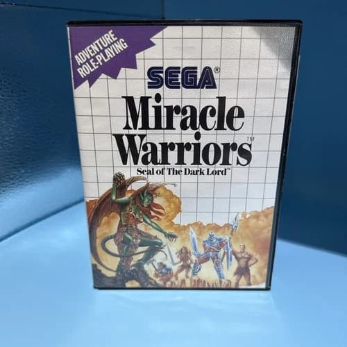 Miracle Warriors: Seal Of The Dark Lord (Sega Master System) w/Posters NICE