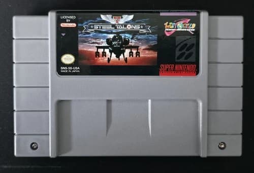Steel Talons (Super Nintendo) SNES Left Field Authentic Cartridge