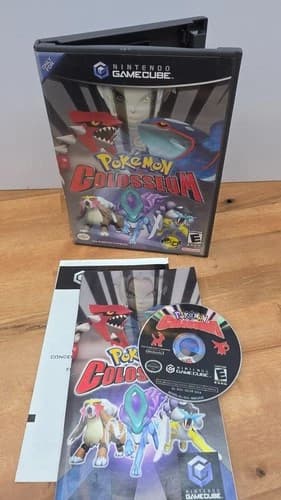 Pokémon Colosseum Nintendo GameCube Complete Tested Black Label Pokemon CIB RPG