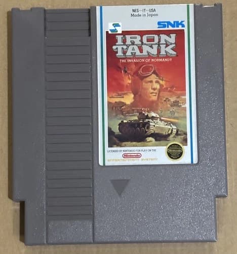 Nintendo NES Iron Tank The Invasion of Normandy (Cleaned, Tested & Working)