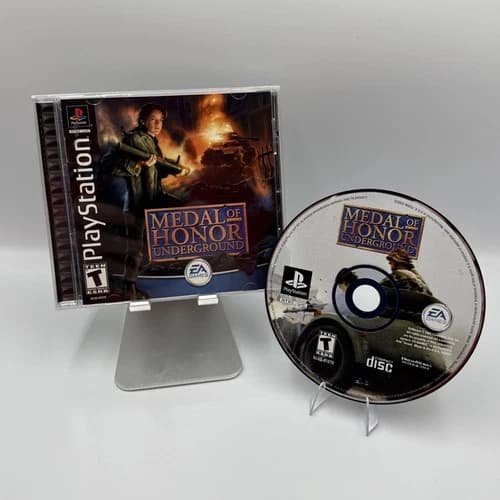 Medal of Honor Underground (Sony PlayStation 1 PS1, 2000) Complete Tested