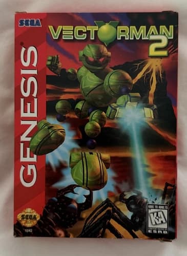 Vectorman 2 Sega Genesis Authentic Game, Box, Manual