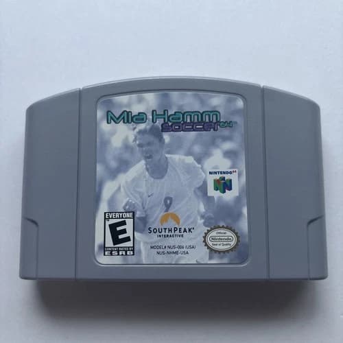 Mia Hamm Soccer 64 (Nintendo 64, 2000) N64 Authentic Cleaned Tested Retro Game