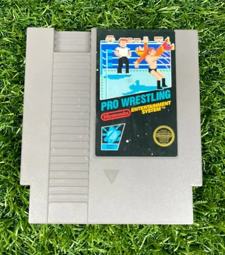 Pro Wrestling NES (Nintendo Entertainment System, 1986) TESTED pins Cleaned N48