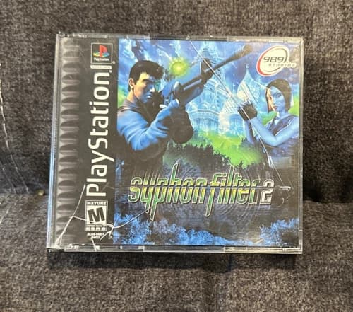 Syphon Filter 2 Sony PlayStation 1 PS1 ~ Complete! Works Great! Fast Shipping!