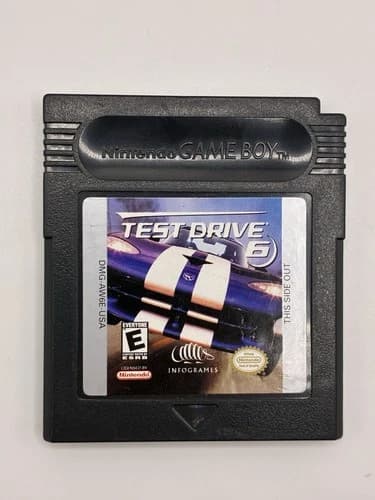GAME CARTRIDGE ONLY Nintendo Gameboy Color - Test Drive 6 - Tested Working