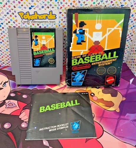 baseball nes cib black box canadian double circle