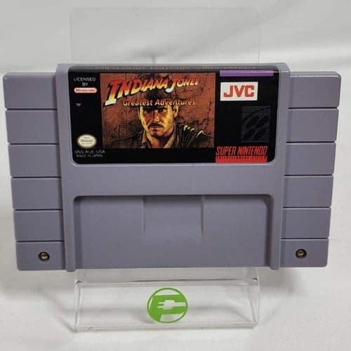 Indiana Jones' Greatest Adventures (Super Nintendo SNES, 1994) Cart Only