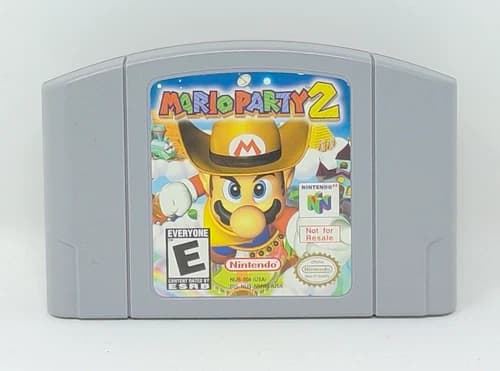 Mario Party 2: Not For Resale (Nintendo 64, N64) - Authentic, Great Condition!!