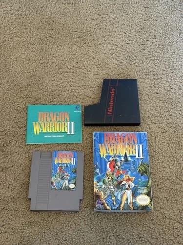 Dragon Warrior II 2 (Nintendo NES) w/Manual, Box
