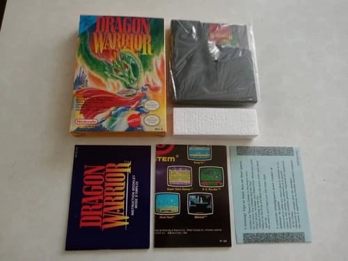 NES Dragon Warrior CIB Complete Inserts Canadian Variant High Grade!!