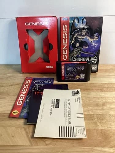 Gargoyles Sega Genesis CIB Complete All Inserts TESTED