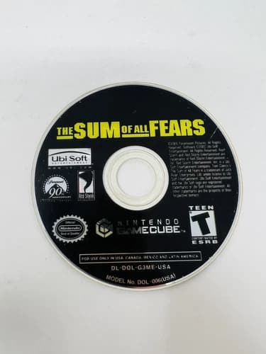 Tom Clancy’s The Sum Of All Fears Nintendo GameCube Disc Only Clean Tested