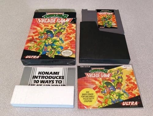 Teenage Mutant Ninja Turtles II The Arcade Game - Nintendo NES Complete CIB