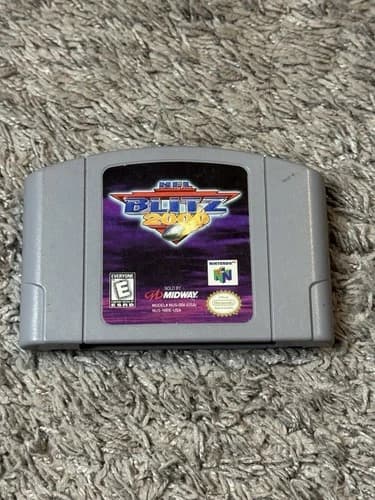 NFL Blitz 2000 Nintendo 64 N64 Authentic Game Cartridge Only Authentic Tested