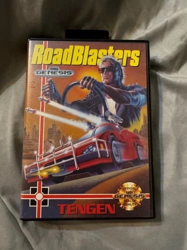 RoadBlasters Sega Genesis 1991 Complete In Box With Manual