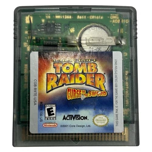 Tomb Raider Curse of the Sword (Nintendo Game Boy Color) Authentic Tested
