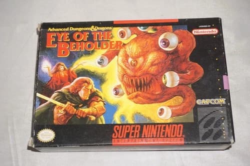 Advanced Dungeons & Dragons Eye of Beholder (Super Nintendo SNES) Complete CIB