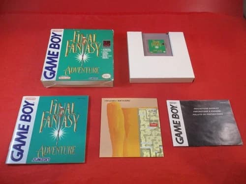 Final Fantasy Adventure (Nintendo Game Boy) COMPLETE w/Box manual map WORKS #Y