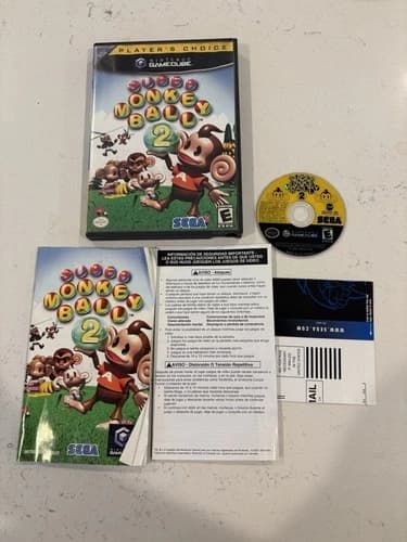 Super Monkey Ball 2 (Nintendo GameCube) CIB Complete w/ Reg& Tested Working