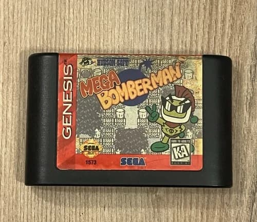 Mega Bomberman (Sega Genesis, 1995) Authentic Cart Only Tested Works
