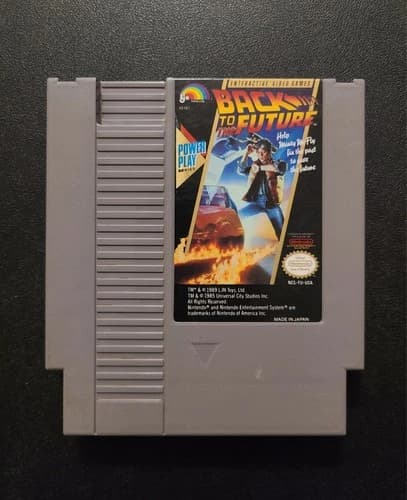 Back to the Future Nintendo NES Game Cartridge