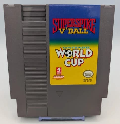 Super Spike V'Ball/World Cup Soccer (Nintendo NES, 1990) - Authentic - Tested