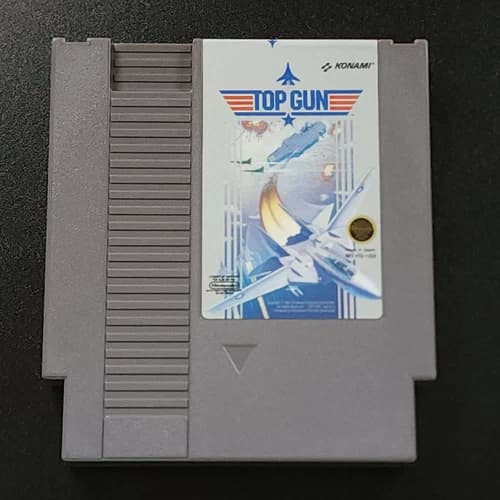 Nintendo NES Top Gun Video Game Cartridge Authentic Tested and Works