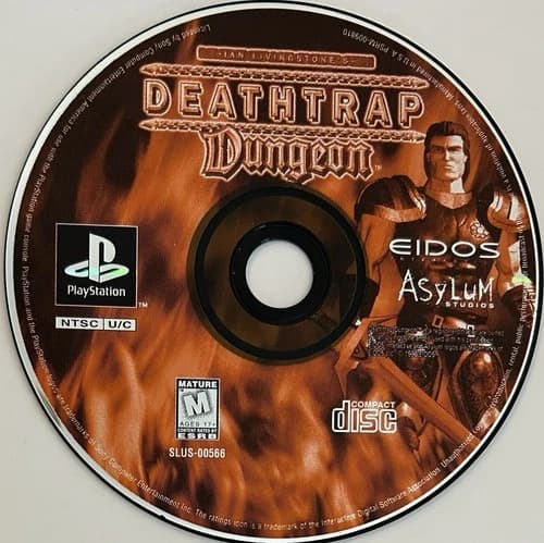 Deathtrap Dungeon (Sony PlayStation 1, PS1) DISC ONLY | NO TRACKING | M396