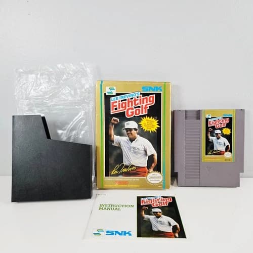 Lee Trevino's Fighting Golf Nintendo NES Complete in Box CIB