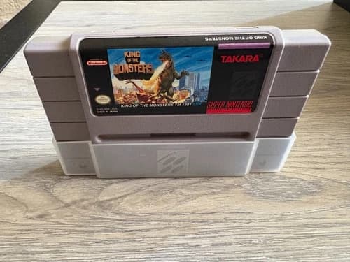 King of the Monsters (Super Nintendo SNES, 1992) Tested Working