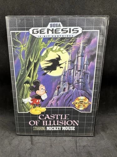 Castle of Illusion Starring Mickey Mouse Sega Genesis Disney CIB COMPLETE