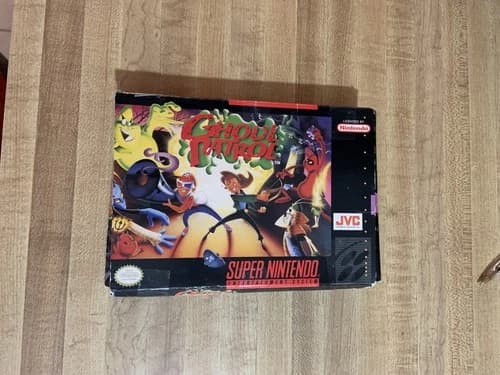 Ghoul Patrol SNES 1994 COMES WITH BOX MANUAL AND GAME CARTRIDGE RARE