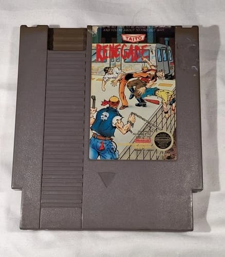 Renegade Video Game Cartridge for Nintendo NES Taito