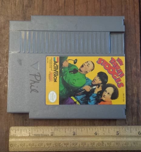 The Three Stooges NES Nintendo Entertainment System Video Game Not Tested