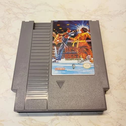 Best of the Best Karate Championship NES Cart Nintendo VTG Authentic Tested Game