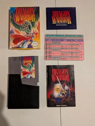 Dragon Warrior (Nintendo NES, 1989) Complete In Box (CIB)