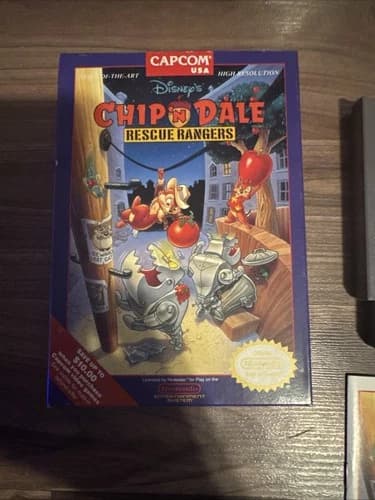 Disney's Chip 'N Dale: Rescue Rangers 1 (Nintendo NES) Complete in Box CIB